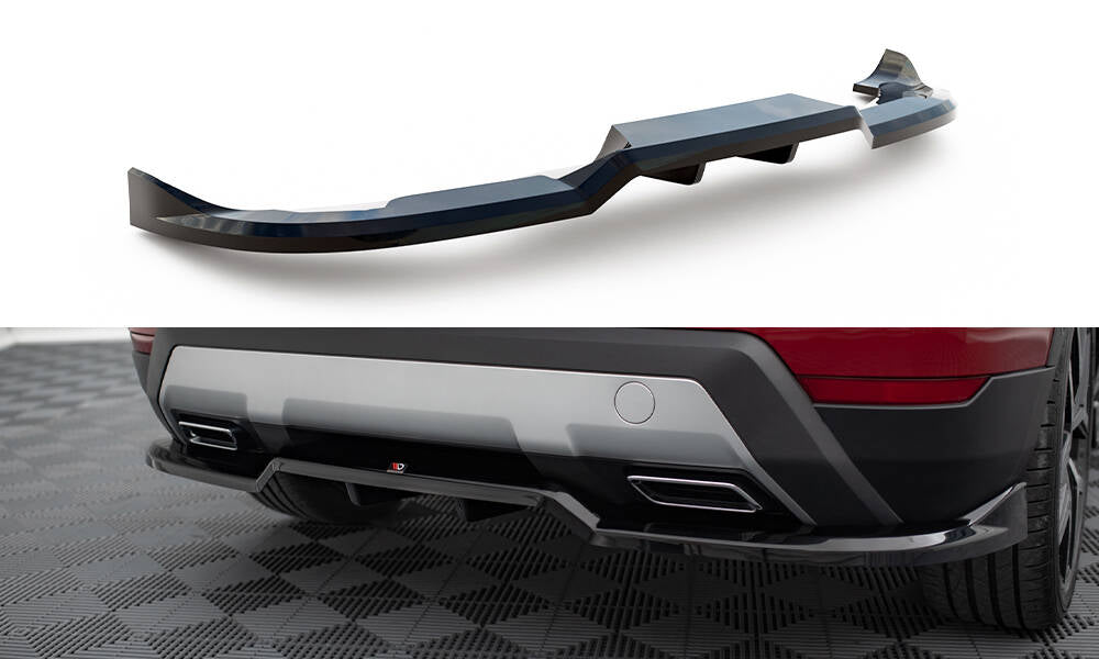 Maxton Design Street+ Mittlerer Diffusor RACE passend für Seat Arona FR Mk1 schwarz Hochglanz