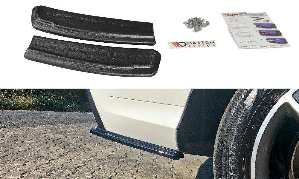 Maxton Design Heck Ansatz Flaps Diffusor für Mercedes GLE W166 AMG-Line Carbon Look