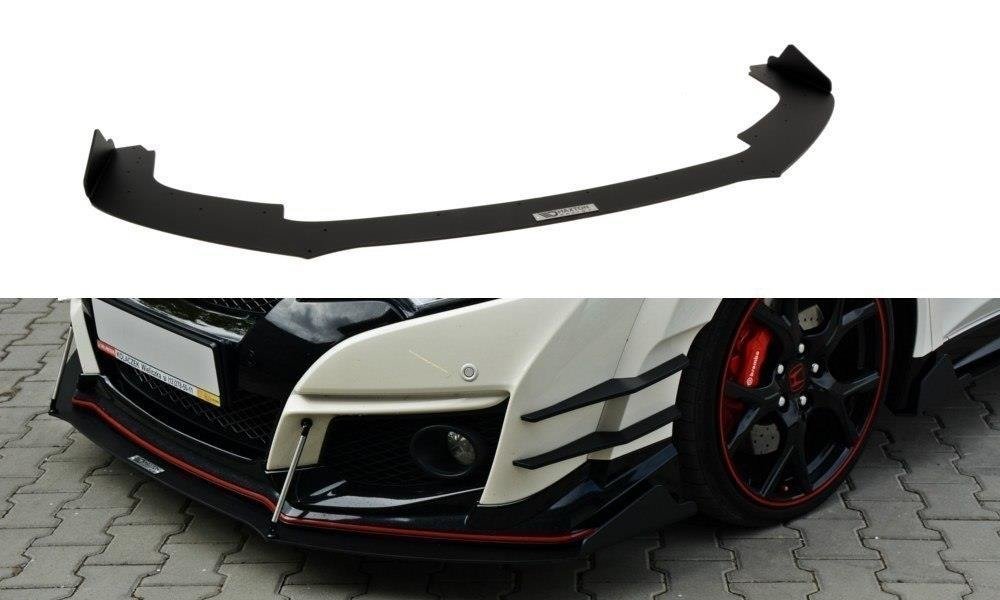 Maxton Design Racing Street+ Spoilerlippe Front Ansatz passend für v.2 HONDA CIVIC IX TYPE R