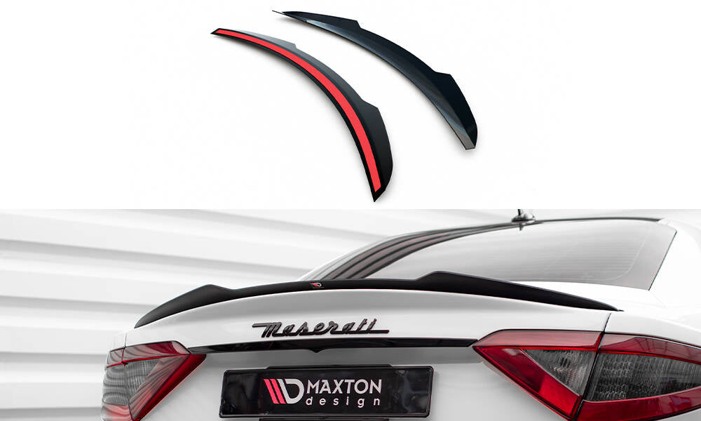 Maxton Design Spoiler CAP passend für Maserati Granturismo S Mk1 schwarz Hochglanz