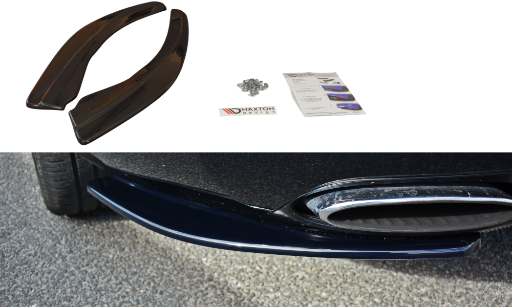 Maxton Design Heck Ansatz Flaps Diffusor passend für BENTLEY CONTINENTAL GT schwarz Hochglanz