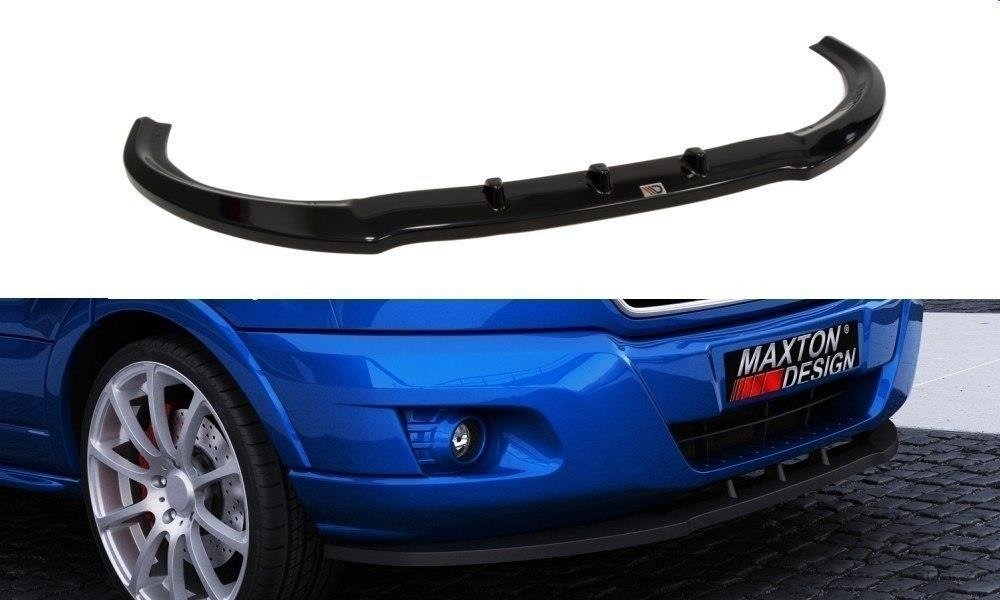 Maxton Design Street+ Spoilerlippe Front Ansatz passend für FORD TRANSIT MK8 schwarz Hochglanz