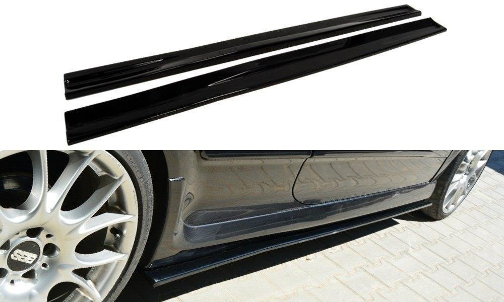 Maxton Design Street+ Seitenschweller Leisten passend für OPEL ASTRA H (FOR OPC / VXR) schwarz Hochglanz