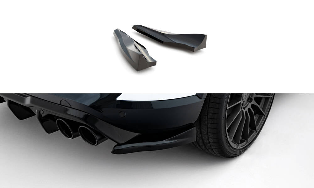 Maxton Design Heck Ansatz Flaps Diffusor V.4 passend für Cupra Formentor Mk1 Facelift schwarz Hochglanz