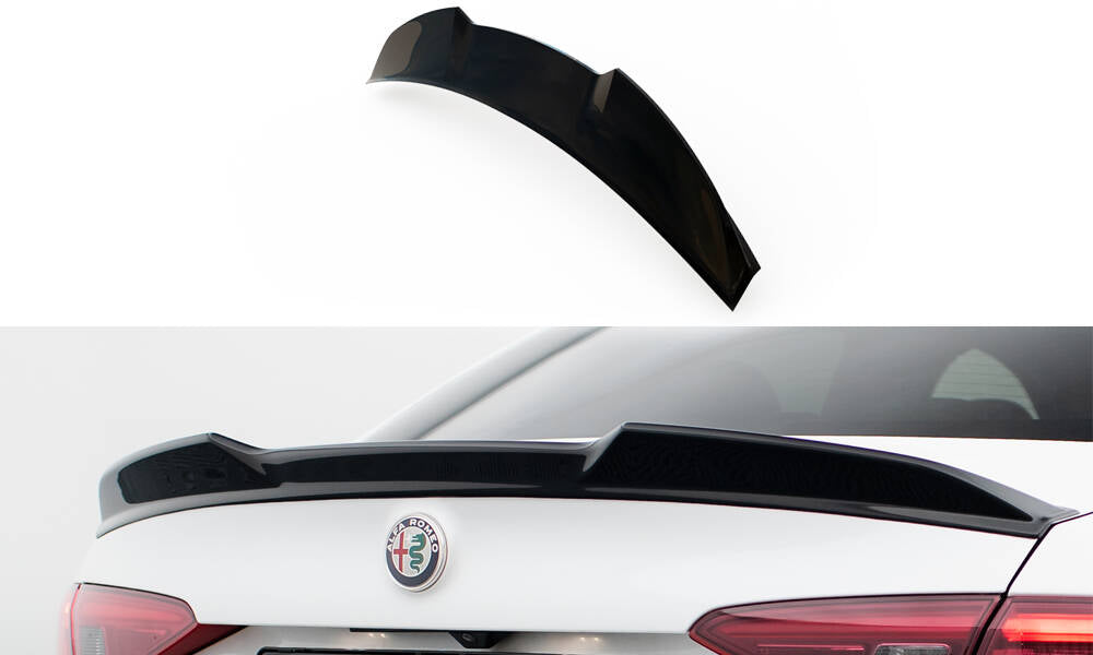 Maxton Design Spoiler CAP 3D passend für Alfa Romeo Giulia schwarz Hochglanz