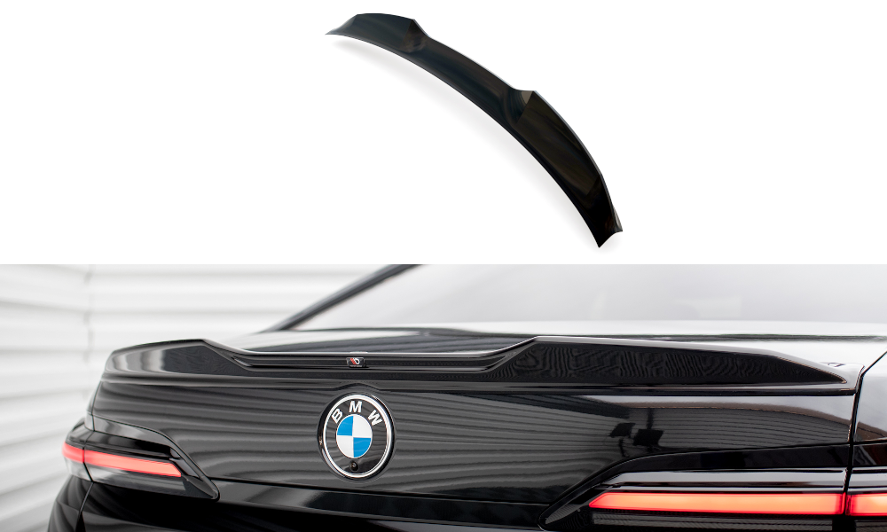 Maxton Design Spoiler CAP 3D passend für BMW 7 G70 schwarz Hochglanz