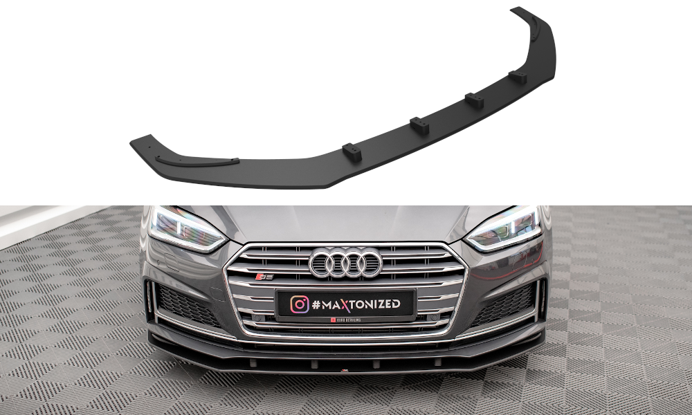 Maxton Design Street Pro Street+ Spoilerlippe Front Ansatz passend für Audi A5 S-Line / S5 Coupe / Sportback F5