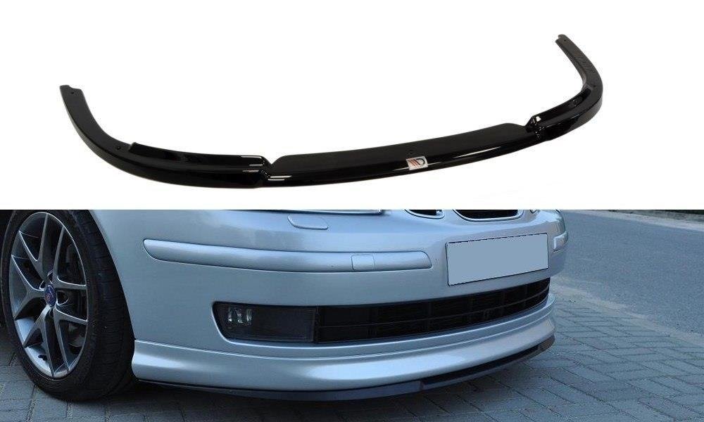 Maxton Design Street+ Spoilerlippe Front Ansatz passend für SAAB 9-3 AERO schwarz Hochglanz