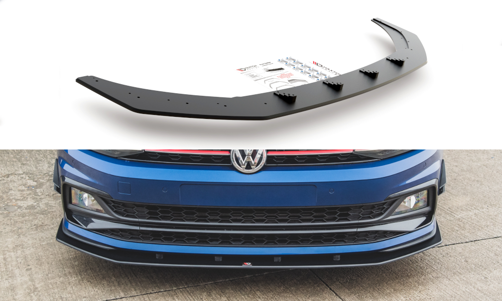 Maxton Design Street Pro Street+ Spoilerlippe Front Ansatz passend für VW Polo GTI Mk6
