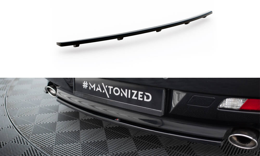 Maxton Design Street+ Mittlerer Diffusor RACE passend für BMW 6er Coupe / Cabrio E63 / E64 schwarz Hochglanz
