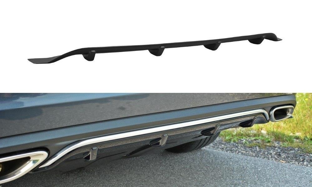 Maxton Design Diffusor Heck Ansatz für Mercedes E W212 Carbon Look