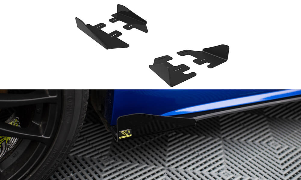 Maxton Design Seitenschweller Flaps passend für Subaru WRX STI Mk1 schwarz Hochglanz