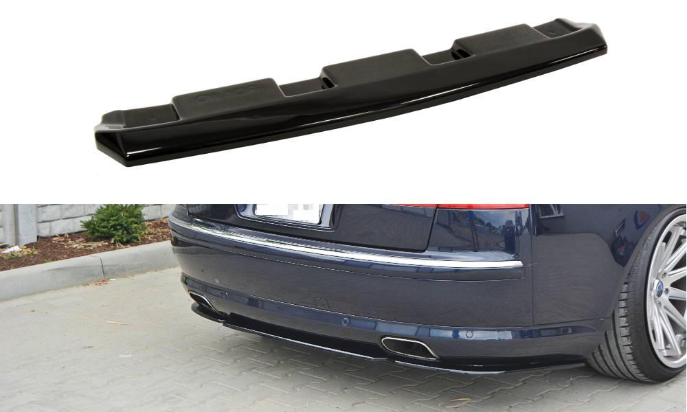 Maxton Design Heckansatz Audi A8 W12 D3 schwarz Hochglanz für Audi A8