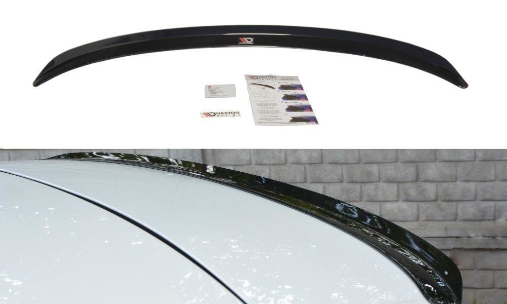 Maxton Design Spoiler CAP passend für Renault Megane Hatchback MK4 schwarz Hochglanz