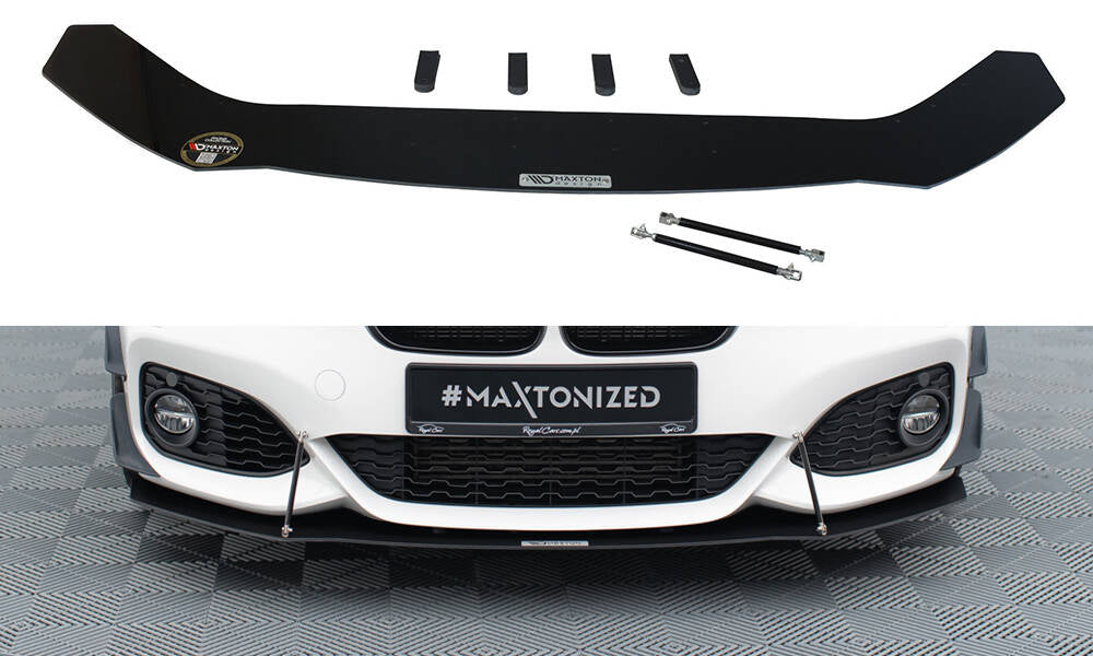 Maxton Design Racing Street+ Spoilerlippe Front Ansatz V.1 passend für BMW 1er F20/F21 M-Power FACELIFT