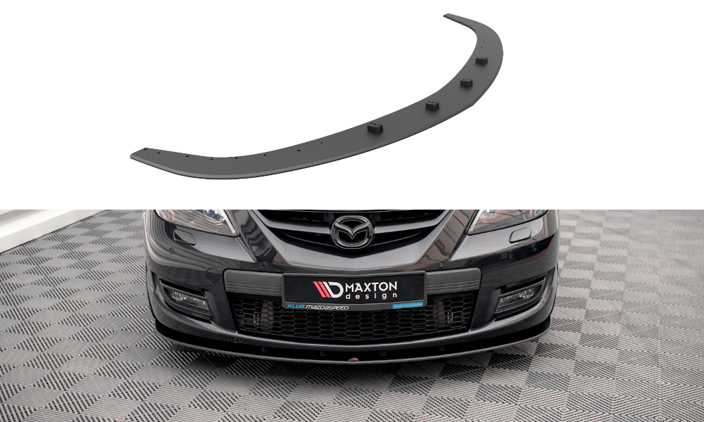 Maxton Design Street Pro Street+ Spoilerlippe Front Ansatz passend für Mazda 3 MPS Mk1