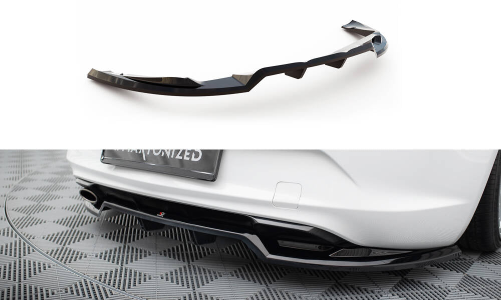 Maxton Design Street+ Mittlerer Diffusor RACE passend für Opel Cascada schwarz Hochglanz