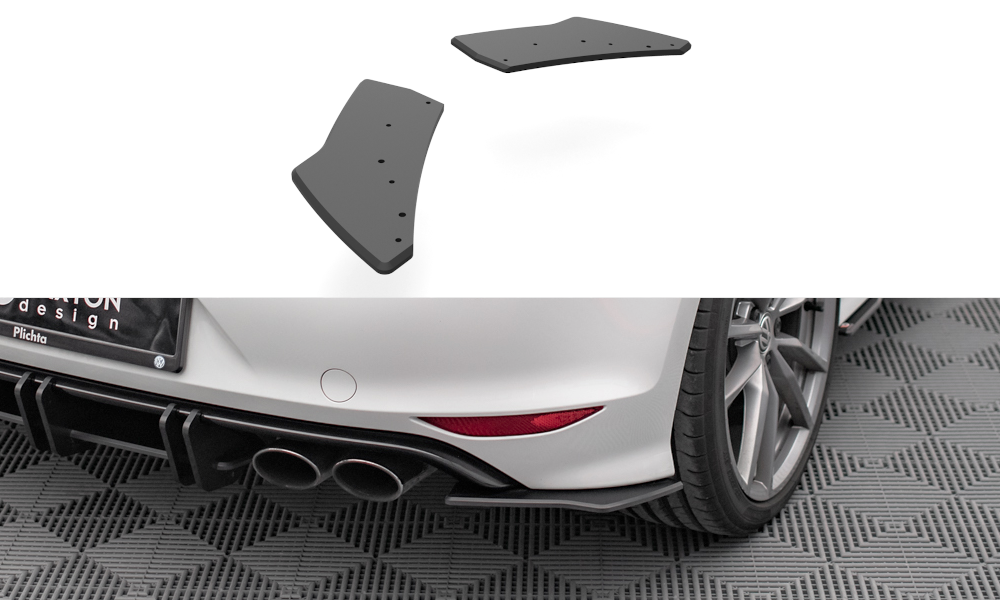 Maxton Design Street Pro Heck Ansatz Flaps Diffusor passend für VW Golf R Mk7