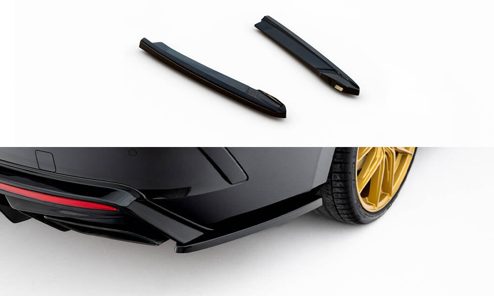 Maxton Design Heck Ansatz Flaps Diffusor V.3 passend für Skoda Octavia RS Liftback / Combi Mk4 Facelift schwarz Hochglanz