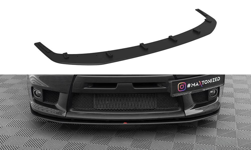 Maxton Design Street Pro Street+ Spoilerlippe Front Ansatz passend für Mitsubishi Lancer EVO X