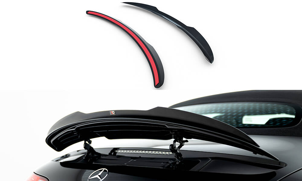 Maxton Design Spoiler CAP passend für Mercedes-AMG SL 63 R232 schwarz Hochglanz