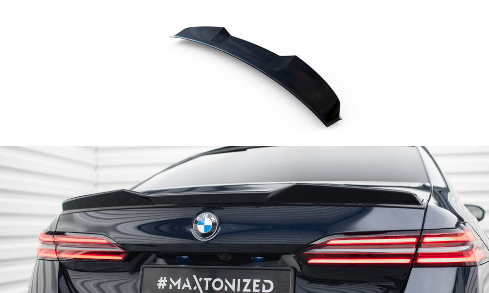 Maxton Design Spoiler CAP 3D passend für BMW M5 Limousine G90 schwarz Hochglanz