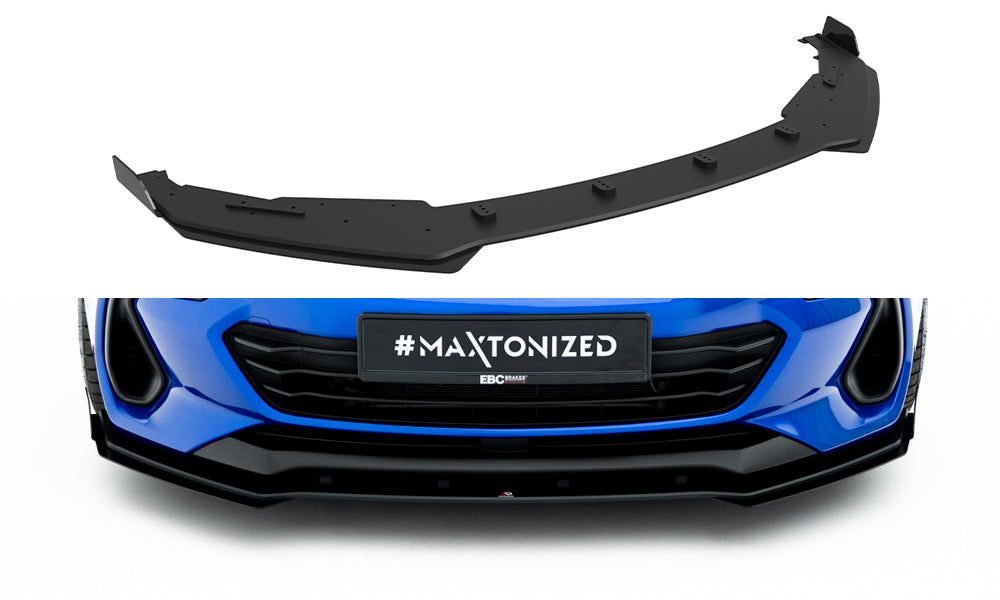 Maxton Design Street Pro Street+ Spoilerlippe Front Ansatz + Flaps passend für Subaru BRZ Mk2 schwarz Hochglanz