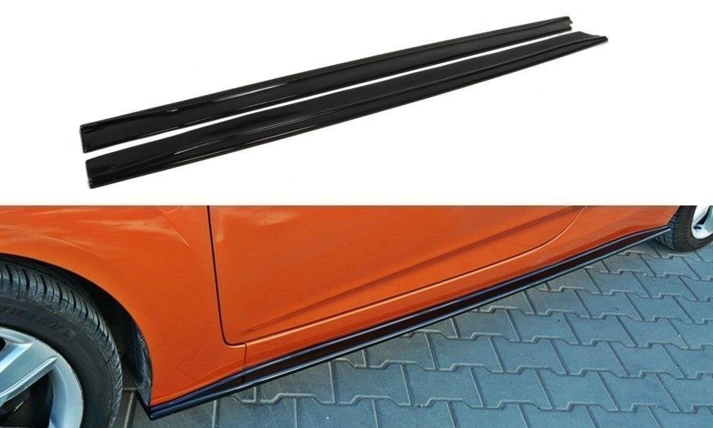 Maxton Design Dokadki Progów Hyundai Veloster schwarz Hochglanz für Hyundai Veloster Mk1