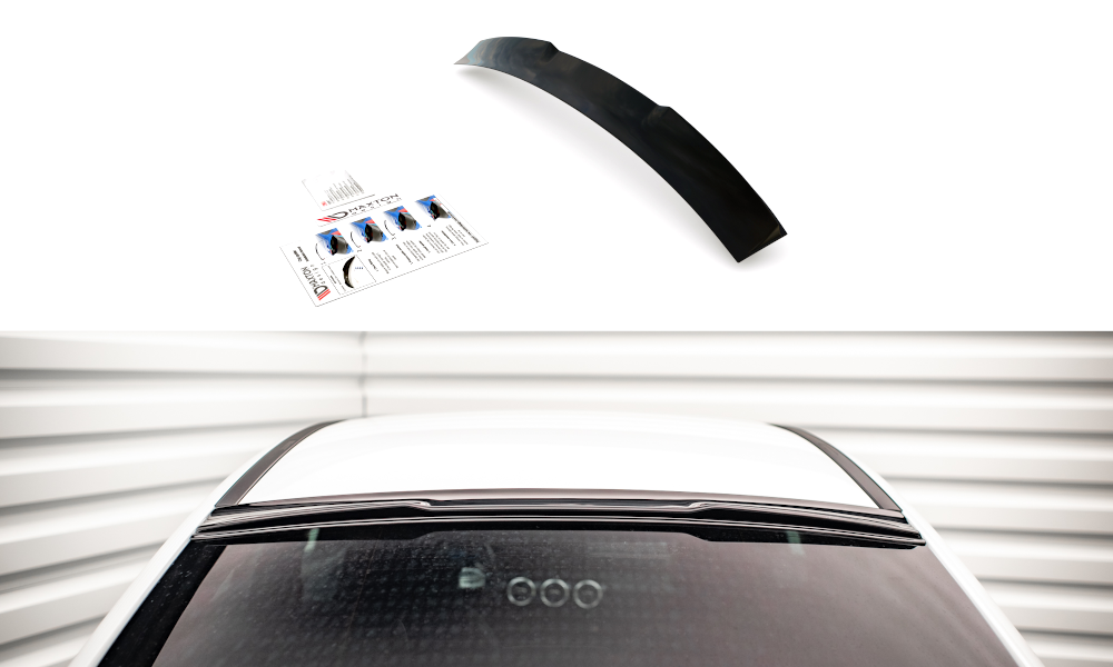 Maxton Design Heckscheiben Spoiler passend für Mercedes A AMG-Line / A35 Limousine V177 schwarz Hochglanz