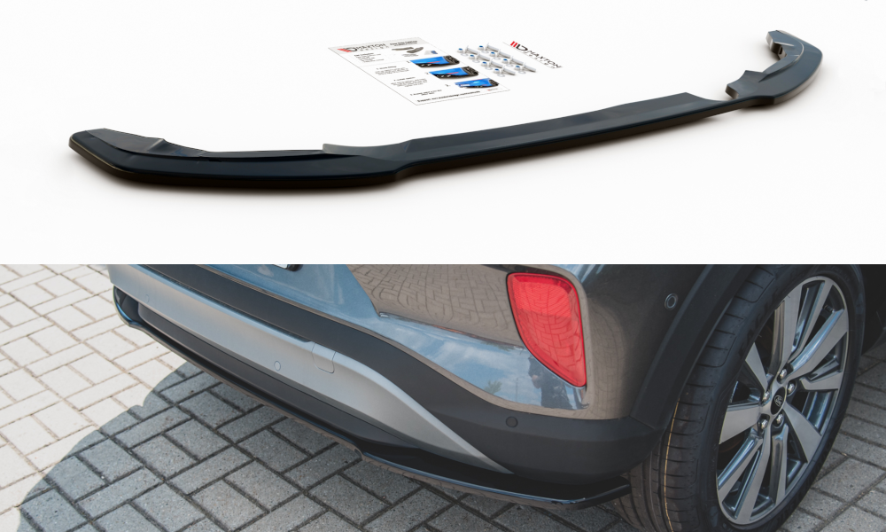 Maxton Design Heckansatz Ford Puma Mk1 schwarz Hochglanz für Ford Puma Mk1