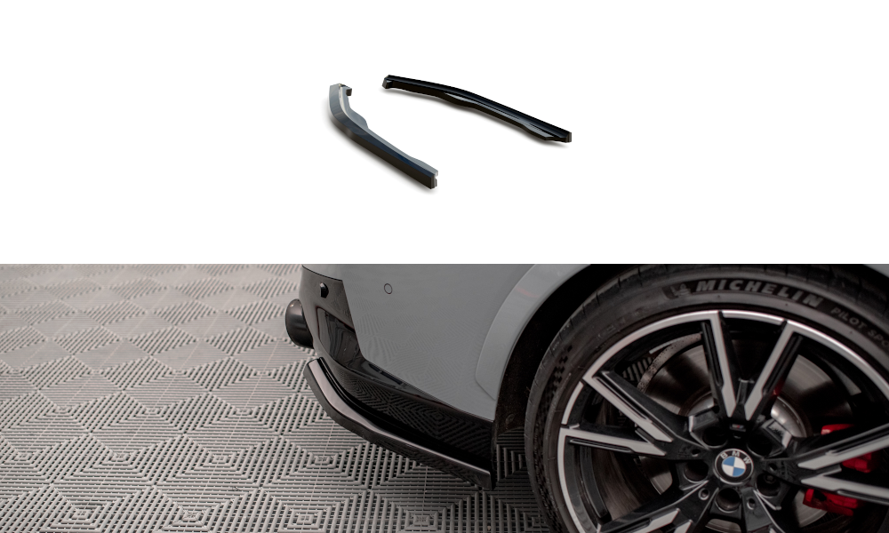 Maxton Design Heck Ansatz Flaps Diffusor V.2 passend für BMW 2 Coupe M240i G42 schwarz Hochglanz