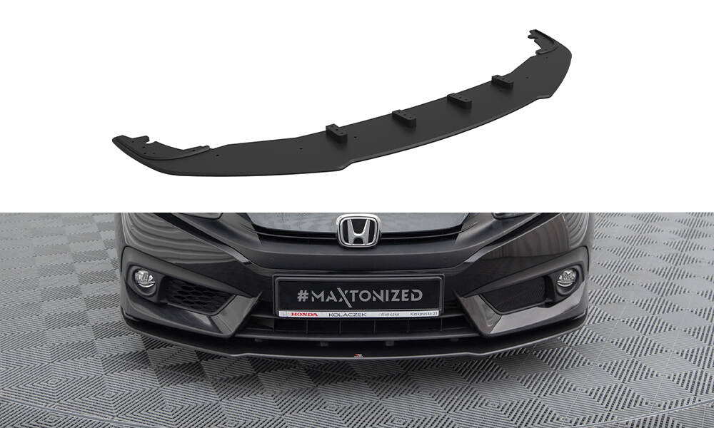 Maxton Design Street Pro Street+ Spoilerlippe Front Ansatz passend für Honda Civic Limousine Mk10