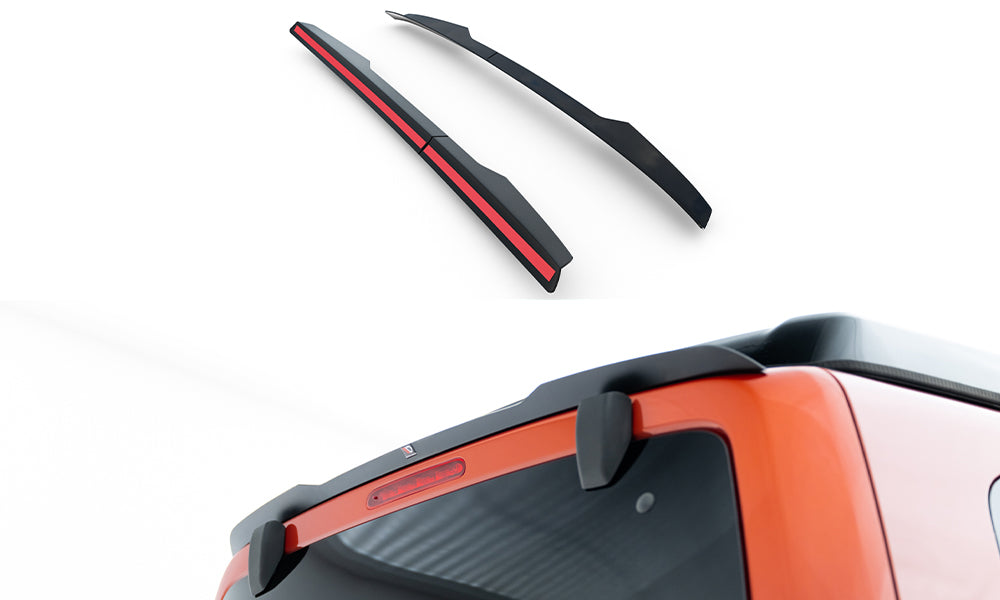 Maxton Design Spoiler CAP passend für Peugeot Partner Mk3 schwarz Hochglanz