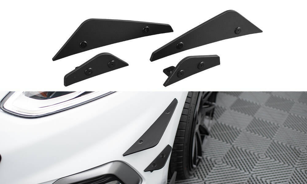 Maxton Design Stoßstangen Flaps Wings vorne Canards passend für Ford Fiesta Mk8 ST/ ST-Line