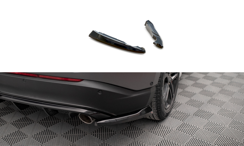 Maxton Design Heck Ansatz Flaps Diffusor V.2 passend für Ford Edge Mk2 schwarz Hochglanz