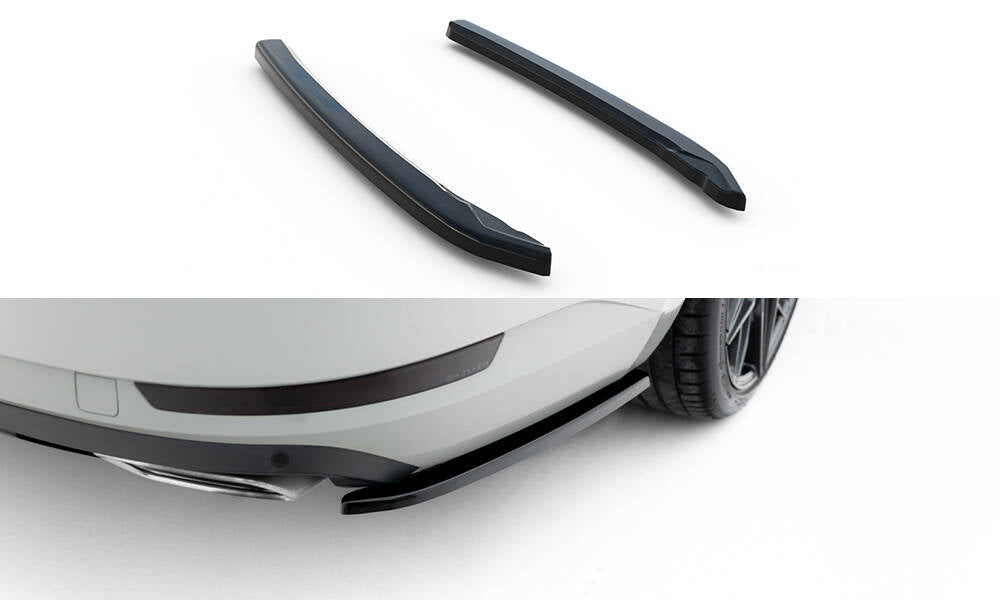 Maxton Design Heck Ansatz Flaps Diffusor V.2 passend für Skoda Superb Liftback / Combi Mk3 schwarz Hochglanz