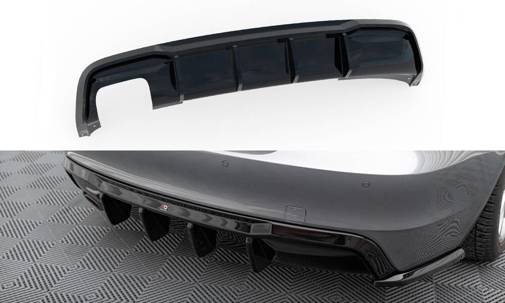 Maxton Design Diffusor Heck Ansatz passend für BMW 1er M-Paket E82