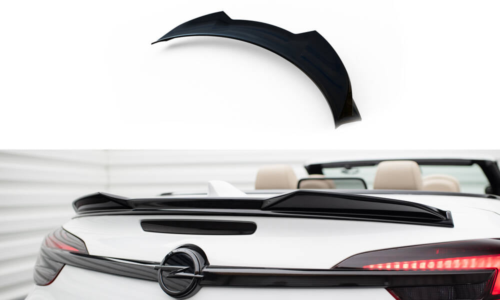 Maxton Design Spoiler CAP 3D passend für Opel Cascada schwarz Hochglanz