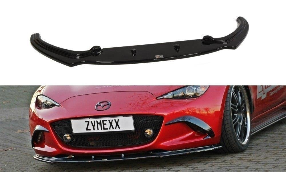 Maxton Design Front Ansatz für v.3 Mazda MX-5 IV schwarz Hochglanz