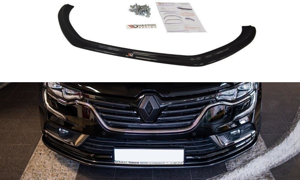 Maxton Design Street+ Spoilerlippe Front Ansatz passend für Renault Talisman schwarz Hochglanz