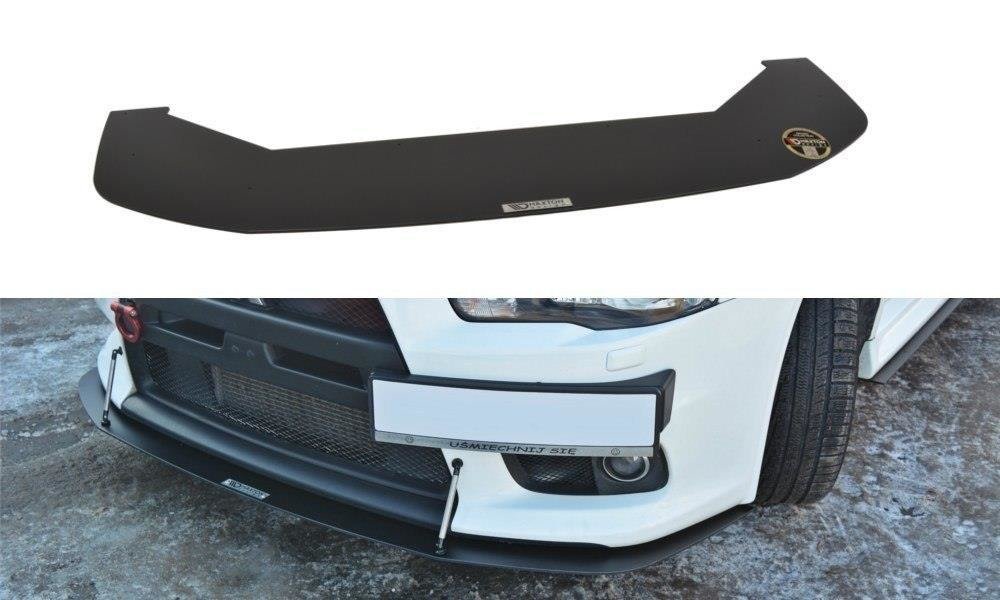 Maxton Design Racing Street+ Spoilerlippe Front Ansatz V.2 passend für Mitsubishi Lancer Evo X