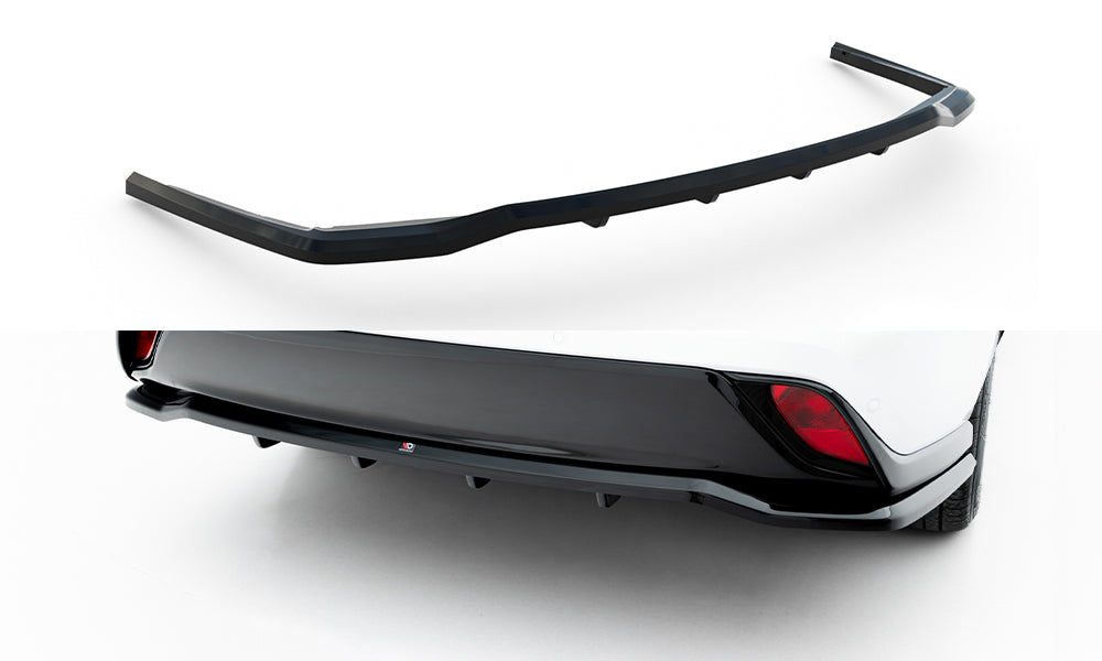 Maxton Design Street+ Mittlerer Diffusor RACE passend für Toyota Highlander Mk4 schwarz Hochglanz