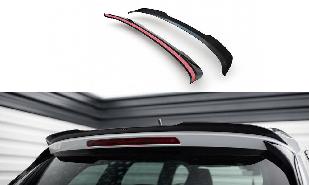 Maxton Design Spoiler CAP V.1 passend für Skoda Kodiaq Mk1 Sportline/RS schwarz Hochglanz