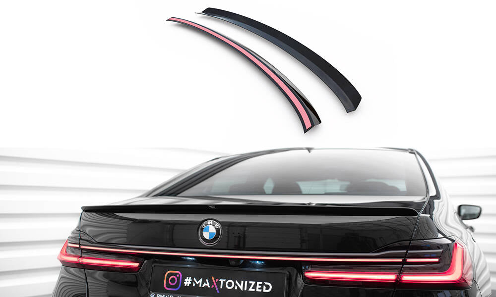 Maxton Design Spoiler CAP passend für BMW 7 G11 / G12 schwarz Hochglanz
