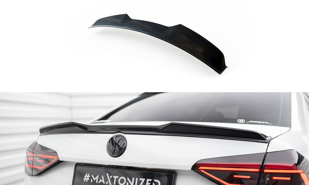 Maxton Design Spoiler CAP 3D passend für VW Passat GT B8 Facelift USA schwarz Hochglanz