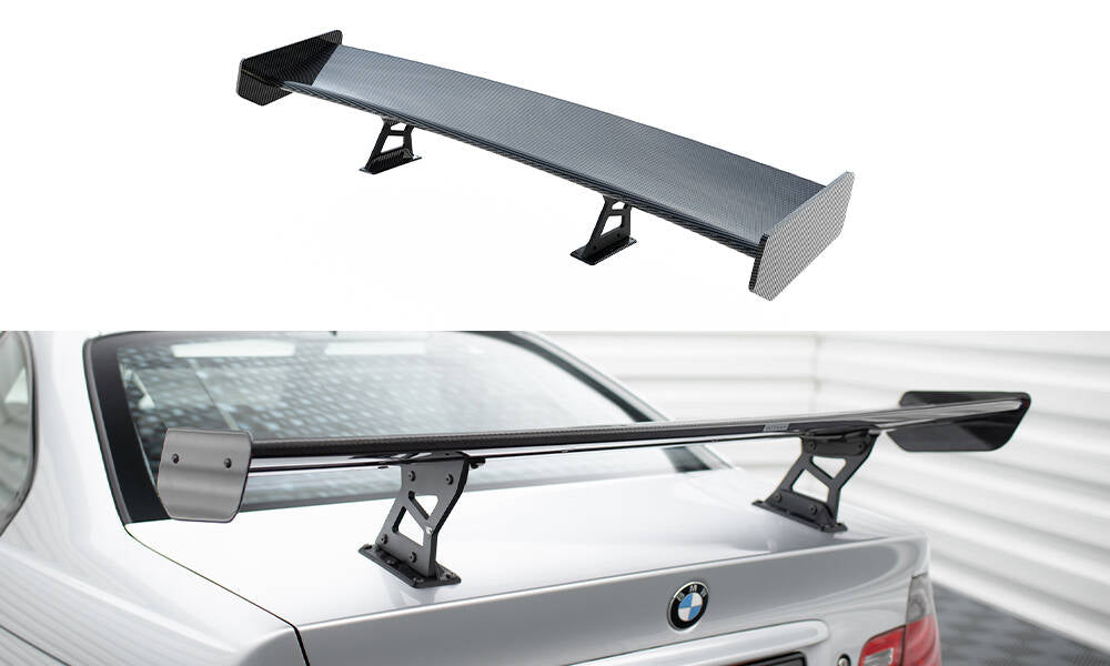 Maxton Design Carbon Spoiler With Internal Brackets Uprights BMW 3er Coupe E46 für BMW 3er E46