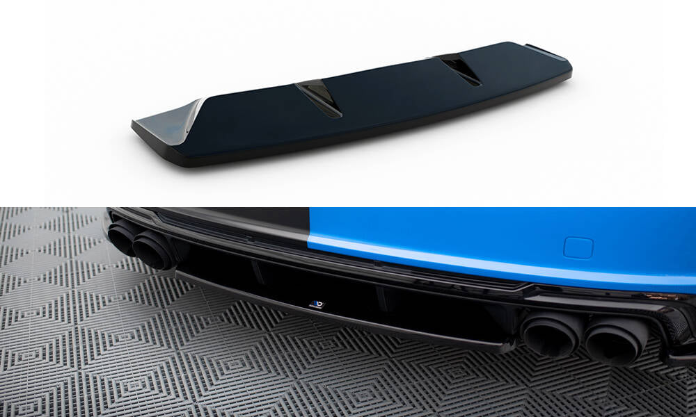 Maxton Design Heckansatz Audi TT S 8S Facelift schwarz Hochglanz für Audi TT