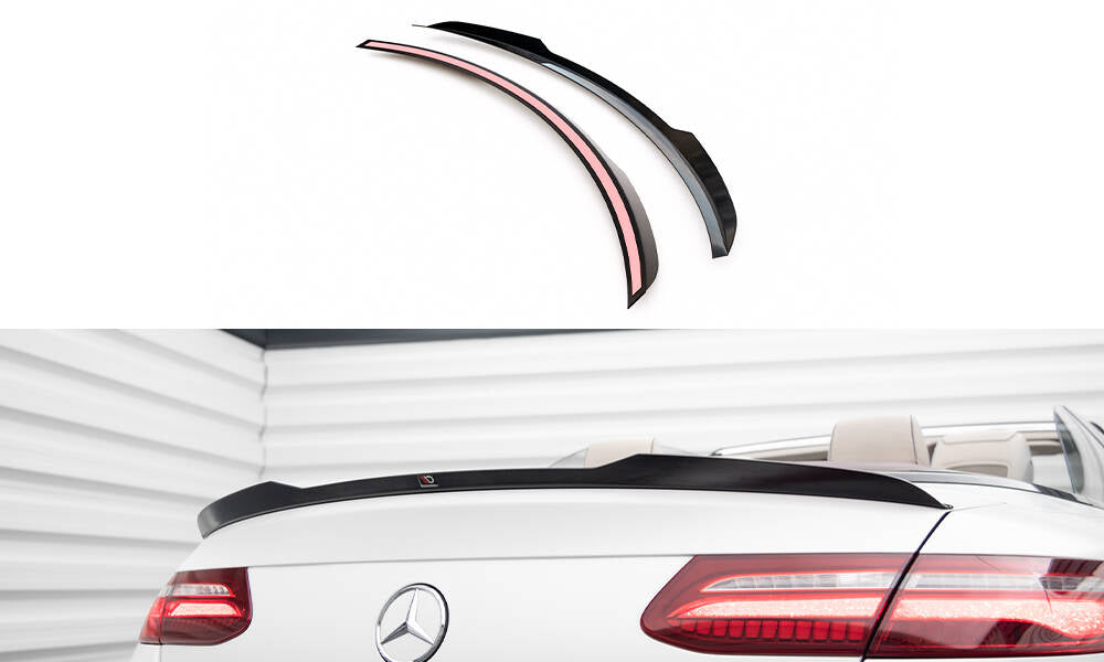Maxton Design Spoiler CAP passend für Mercedes-Benz E Cabriolet AMG-Line / E53 AMG A238 schwarz Hochglanz