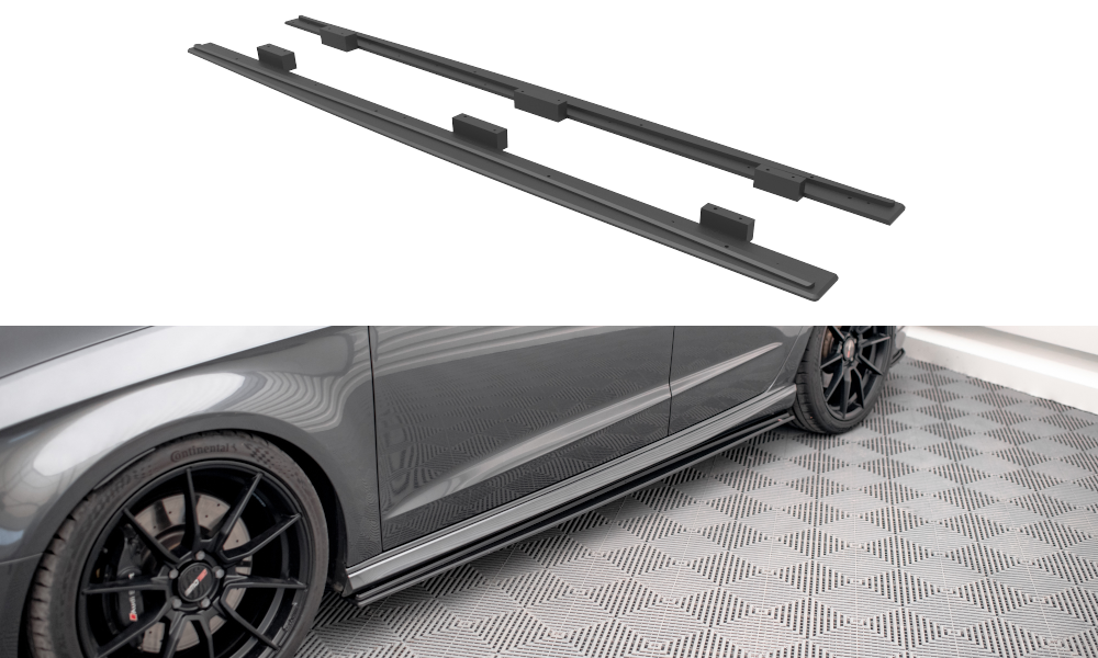 Maxton Design Street Pro Street+ Seitenschweller Leisten passend für Audi S3 / A3 S-Line Sportback 8V Facelift
