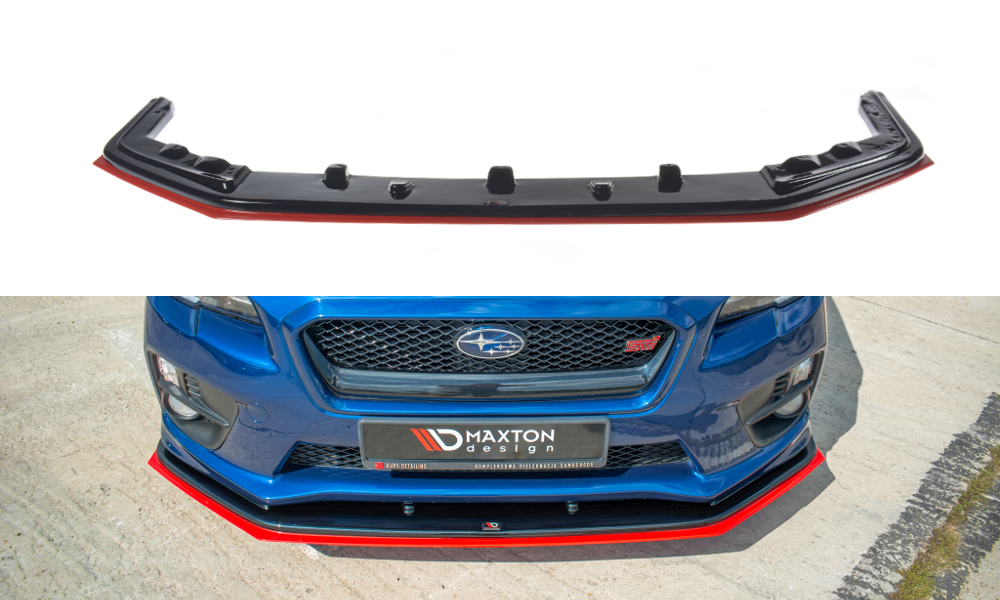 Maxton Design Street+ Spoilerlippe Front Ansatz V.4 passend für SUBARU WRX STI